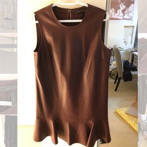 BCBG Burgundy faux leather dress